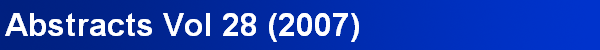 Abstracts Vol 28 (2007)