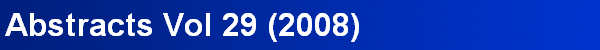 Abstracts Vol 29 (2008)