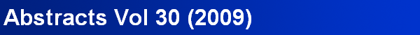 Abstracts Vol 30 (2009)