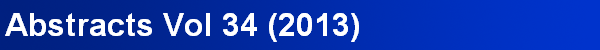 Abstracts Vol 34 (2013)