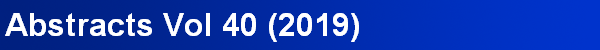 Abstracts Vol 40 (2019)