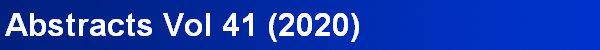 Abstracts Vol 41 (2020)